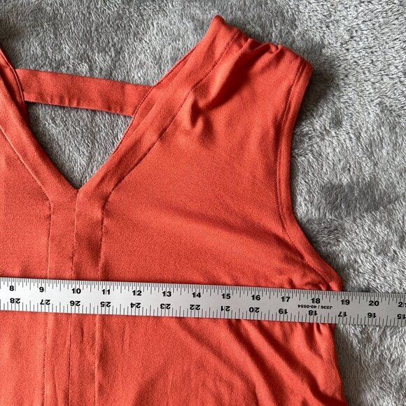 Eileen Fisher Swing Midi] Dress V-Neck Tank Women's Size MEDIUM - Picture 5 of 6